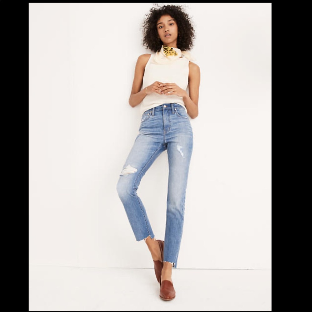 Madewell The High Rise Slim Boyjean Cropped